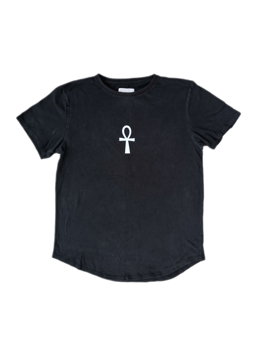 DOUBLE ANKH LONG FIT TEE