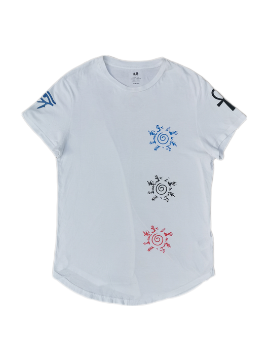 GLYPH/SPIRAL LONG FIT TEE